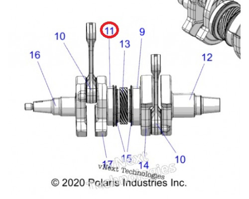 3514996 Подшипник Коленвала Для Polaris