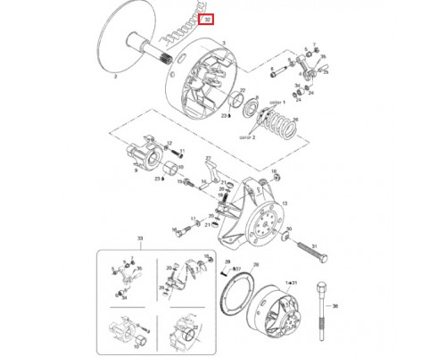 414633800 Ремень Вариатора Для Ski Doo Skandic 414617500