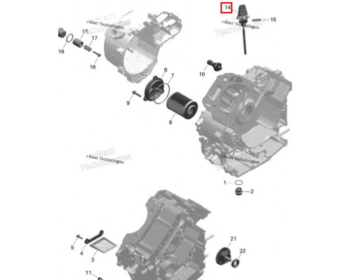 420256802 Щуп Масляный Для BRP Can Am