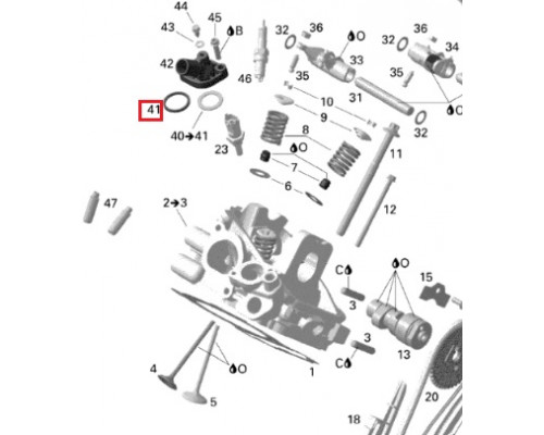 420650300 Прокладка Корпуса Термостата Для Ski Doo 711650300