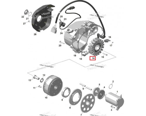420685922 Статор Для BRP Can Am OUTLANDER, RENEGADE 420685634