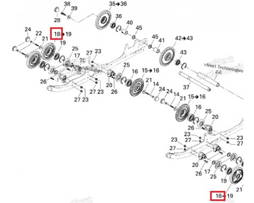503190797 Ролик Гусеницы Для Ski Doo 503189411, 503190214, 570045221, 570045222, 570066622, 570066631
