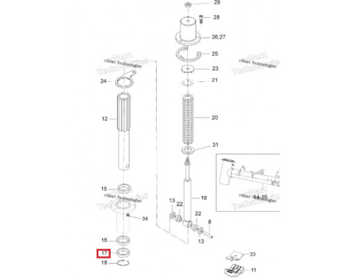 505072696 Сальник Передней Подвески Для Ski Doo TUNDRA, Skandic