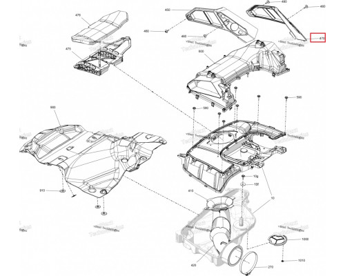 508001137 Сетка Воздухозаборника Правая Для Ski Doo