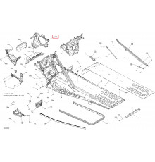 518334523 Модуль Рамы Правый Для Ski Doo 518329336, 518331260, 518332689
