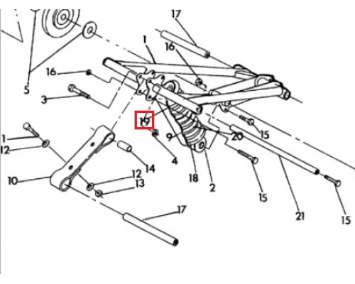 5220225 Чашка Амортизатора Верхняя Для Polaris Widetrak LX