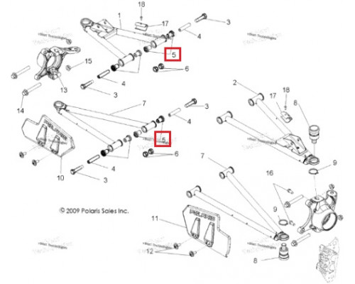 5439270 Втулка Для Polaris 5431846, 5432091, 5433063, 5434548, 5436972, 5438895
