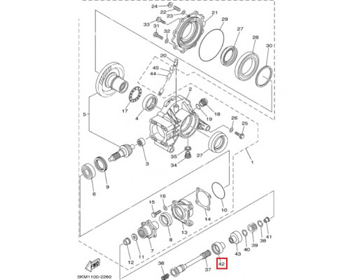 5KM-46137-00-00 Пыльник Кардана Для Yamaha 5GH-46137-00-00