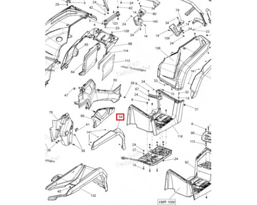 705003914 Расширитель Арки Передний Левый Для BRP Can Am OUTLANDER
