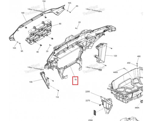 705015377 Облицовка Фар Передняя Для BRP Can Am OUTLANDER