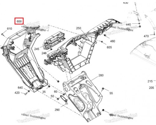 705016527 Панель Передняя Для BRP Can Am Outlander