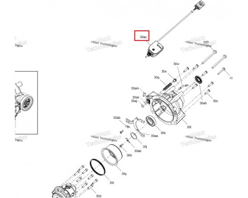 705403060 Сервопривод Переднего Редуктора Для BRP Can Am Outlander, Renegade 705402784