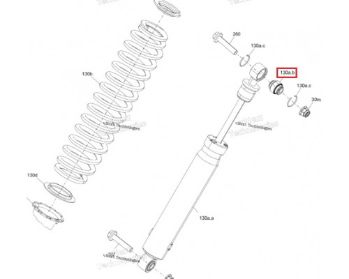 706004078 Втулка Амортизатора Для BRP Can Am Maverick, Commander 715900482