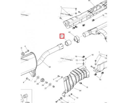707601544 Кольцо Выхлопной Трубы Для BRP Can Am Outlander, Renegade 707600955