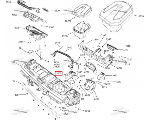 707900608 Кожух Селектора КПП Для BRP Can Am TRAXTER, DEFENDER 707901123