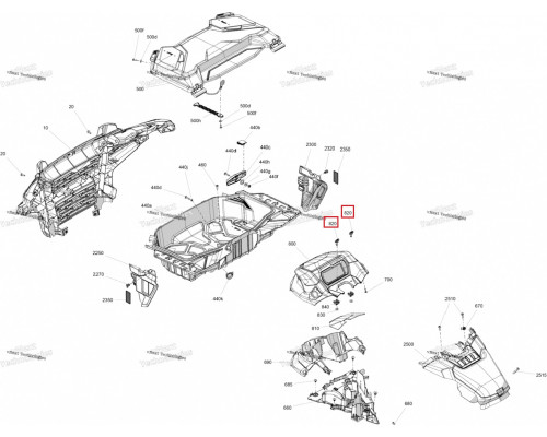 708400278 Фиксатор Для BRP Can Am