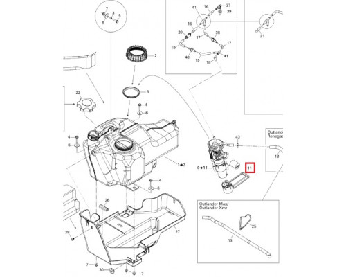 709000389 Топливный Фильтр Для BRP Can Am