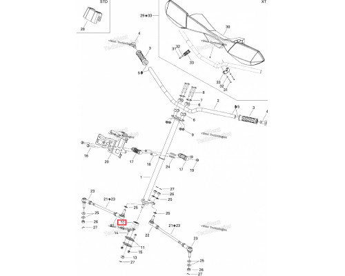 709400439 Подшипник Рулевого Вала Для BRP Can Am 709400012, 709400151, 709400224