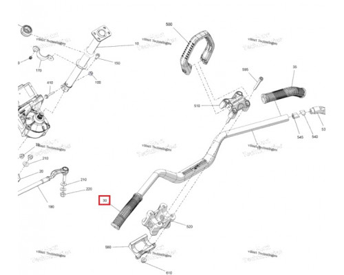 709403095 Ручка Руля Левая Для BRP Can Am Outlander XMR G3