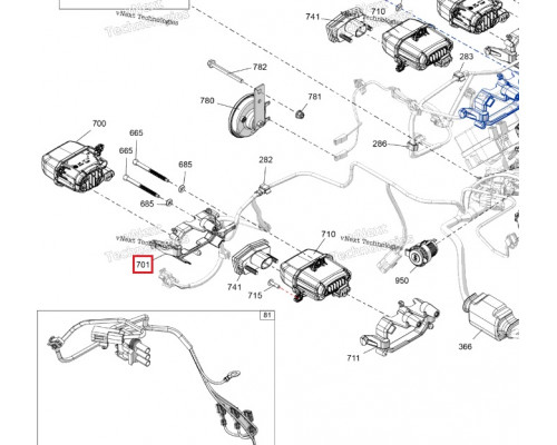710008396 Кронштейн Фары Ближнего Света Для BRP Can Am Outlander, Renegade