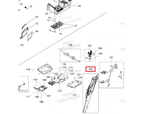 715001419 Футляр Для Ружья Для BRP Can Am 705010694