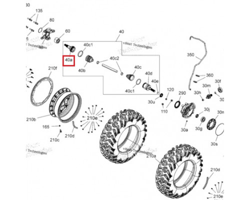 715900297 Шрус Передний Внешний Для BRP Can Am OUTLANDER, RENEGADE