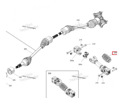 715900999 Пыльник Переднего Карданного Вала Для BRP Can Am OUTLANDER