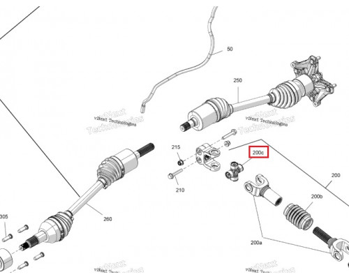 715901000 Крестовина Переднего Кардана Для BRP Can Am OUTLANDER
