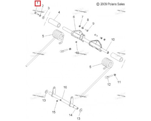 7517435 Болт Подвески Для Polaris