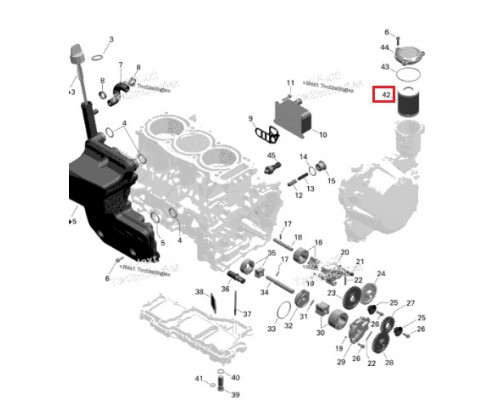 BD-420956124 Фильтр Масляный Для Ski Doo 420956120, 420956123, 420956124
