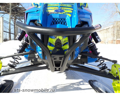 STS Бампер Передний Усиленный Для Polaris AXYS  (Синий)