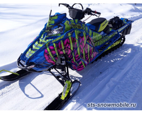 STS Бампер Передний Усиленный Для Polaris AXYS  (Синий)