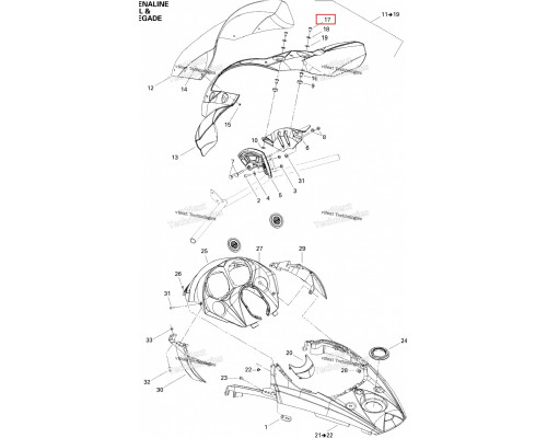 250000145 Болт M5 X 14 Для Ski Doo 250000742