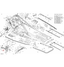 518333691 Кронштейн Двигателя Левый Для Ski Doo 518329331