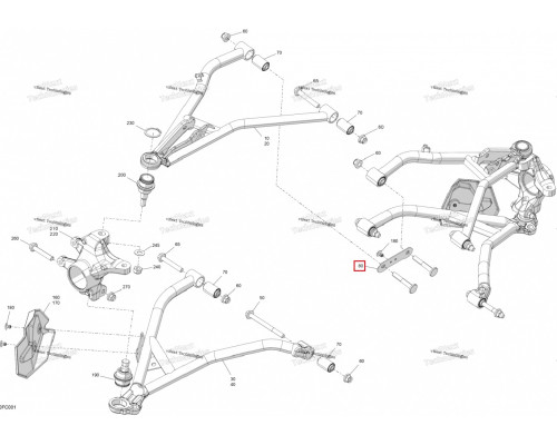 705208352 Пластина Переднего Рычага Для BRP Can Am OUTLANDER