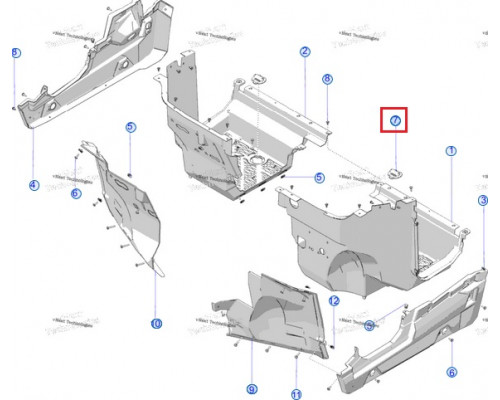 5419292 Заглушка Дренажная Облицовки Пола Для Polaris 5414694, 5419292-070