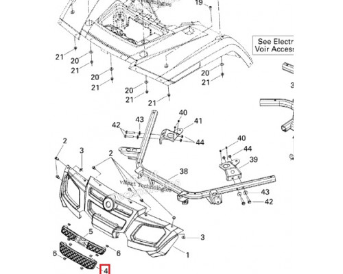 705001679 Решетка Радиатора Для BRP Can Am Outlander G1 2006-2009