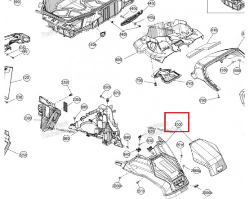 705017885 Ящик Перчаточный Для BRP Can Am OUTLANDER