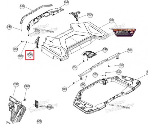 707901191 Фиксатор Для BRP Can Am Outlander