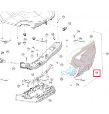 708003191 Спинка Сиденья Пассажира Для BRP Can Am OUTLANDER