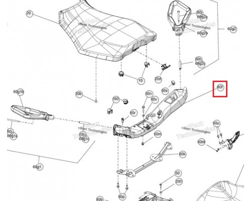 708004009 Кронштейн Ручек Пассажира Для BRP Can Am Outlander