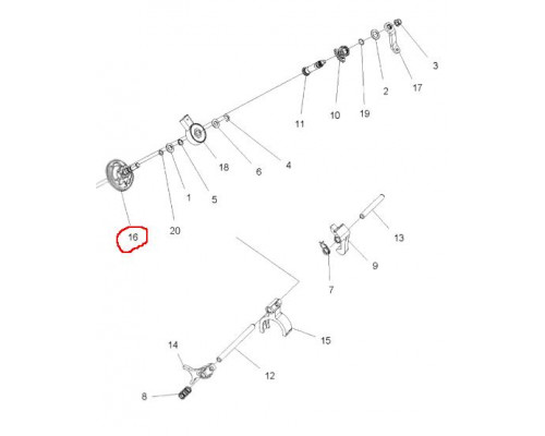 3234767 Вал Переключателя Передач Для Polaris