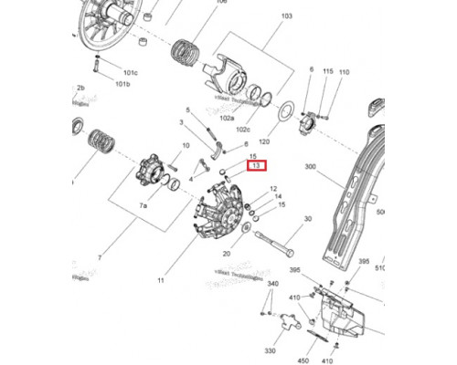 417223257 Палец Вариатора Для Ski Doo 420233890, 420233893, 420233895, 420233896
