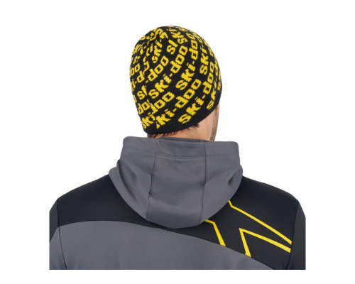 Шапка Ski-Doo Reversible Beanie Черно-Желтая 4488060010