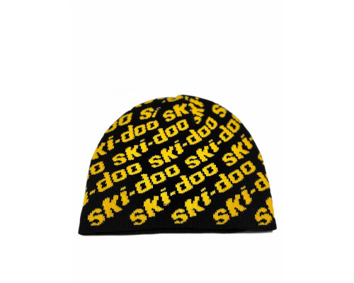 Шапка Ski-Doo Reversible Beanie Черно-Желтая 4488060010