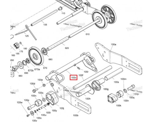 503191414 Рычаг Задней Подвески Для Ski Doo Skandic, Expedition