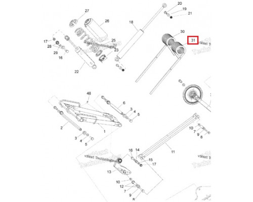 503192378 Пружина Задней Подвески Левая Для Ski Doo