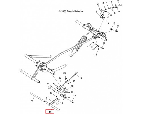 5433977 Втулка Задней Подвески Для Polaris Widetrak LX