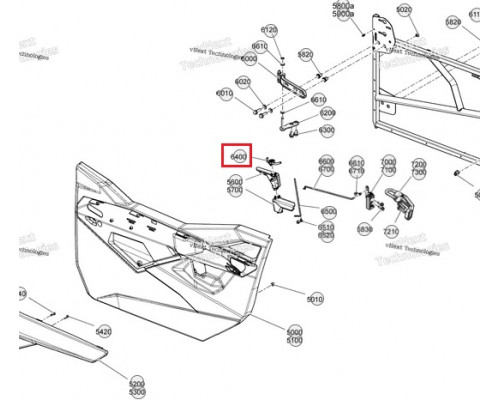 705011630 Пружина Ручки Двери Для BRP Can Am Maverick Trail