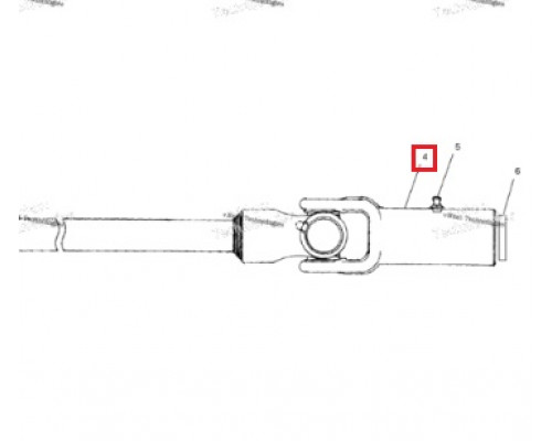 AT-08607-1 SPI Вилка Карданного Вала С Крестовиной Для Polaris 3260131